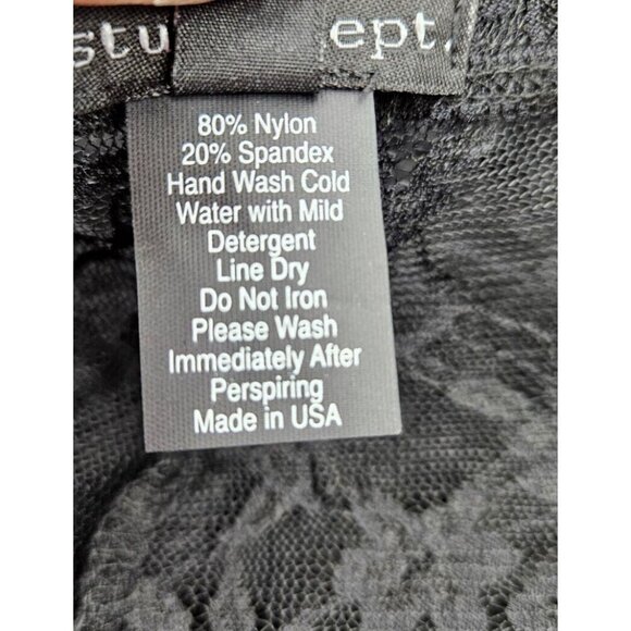 NWOT Costume Dept Lace Footless Tights Womens Medium Black - Picture 5 of 5